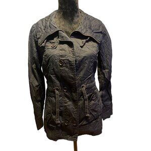 Armani Exchange Womens Jacket Black Size S Preppy Punk Lightweight 90s Goth Y2K